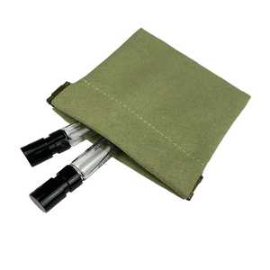 Pochette de luxe personnalisée en velours recyclé pour bijoux, sac de présentation magnétique pour bijoux et pochette à parfum avec logo - Product Image 3