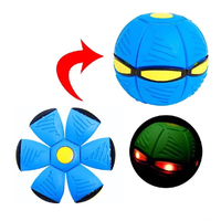 Jouets d'extérieur pour enfants, disque volant interactif à déformation plate, boule volante magique UFO