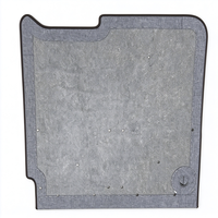Panneau de rangement robuste pour porte de fourgonnette, avec support rigide en polybois, isolation et organisation, sur mesure pour conversion de camping-car