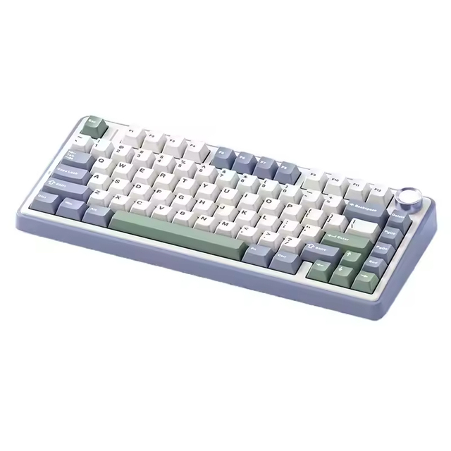 F75 2.4G Wireless/BT/Wired USB-C Gaming Mechanical Keyboard RGB 75% Layout Gasket Structure Laptop Compatible