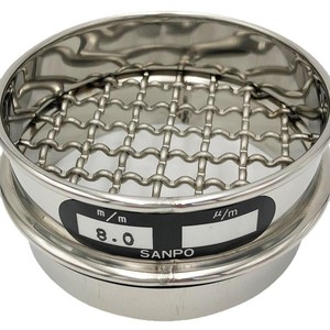 Tamiz de Acero Inoxidable Sanpo de 8.0 mm, Filtro de Malla para Laboratorio - Product Image 1