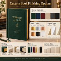 Impression de livres personnalisés à couverture rigide verte avec dorure à chaud et pages intérieures couleur pour projets d'édition et cadeaux