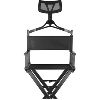 Chaise pliante professionnelle en alliage d'aluminium Oxford pour la plage, moderne et décontractée, pour réalisateur, maquilleur, usage extérieur, avec dossier croisé et pieds sabre pliables