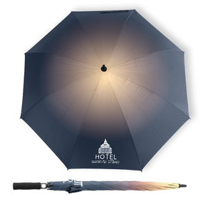 Paraguas publicitario con el logotipo del hotel Royal Castle Court Style, paraguas de golf automático recto para regalos empresariales - Product Image 3