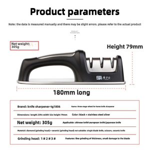 Taidea Tg1806 Taidea Dao Mài 3 Giai Đoạn Nhà Bếp Mài Đá Mài <span class=keywords><strong>Tungsten</strong></span> Kim Cương Gốm Mài Công Cụ - Product Image 6