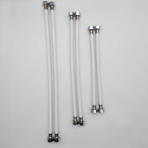 Tuyau de pommeau de <span class=keywords><strong>douche</strong></span> à main en PVC blanc de 0.3m non toxique étanche et anti-pliage <span class=keywords><strong>court</strong></span> accessoire de plomberie <span class=keywords><strong>flexible</strong></span> - Product Image 3