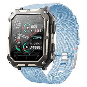 สมาร์ทวอทช์โทรออกได้ กันน้ำ IP68 หน้าจอ IPS ทรงสี่เหลี่ยม สำหรับกีฬากลางแจ้ง ตรวจสุขภาพครบวงจร ตรวจจับการนอนหลับ ตรวจจับการออกกำลังกาย ใช้ได้ทั้งชายและหญิง - Product Image 6