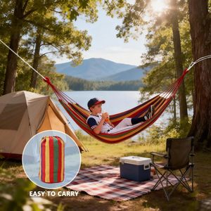 Hamaca <span class=keywords><strong>de</strong></span> Lona Portátil para Jardín, Patio y Camping - Product Image 3