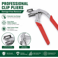 Pince de démontage de clips automobiles en acier 165 mm, extracteur de fixation de panneaux de garniture, outil de réparation d'habillage de porte et d'intérieur de voiture, qualité OEM