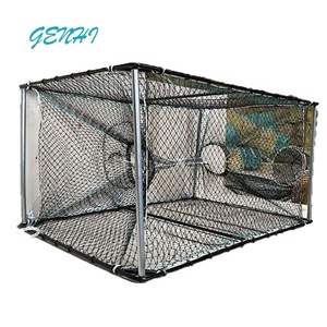 Personnalisation 120x80x60cm/85x50x40cm cage en plastique imprégnée grande cage en forme de quadrirang cage à poisson filet à crabe - Product Image 2