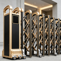 CE RoHS Certified Heavy Duty Retractable Gate Automatic Motorized Telescopic Security Gate for Government School Project