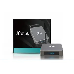 جهاز التلفاز الذكي بوكس X96X6 يعمل بنظام الأندرويد 11 RK3566 يدعم تقنية البلوتوث 8K مشغل ذكي بشبكة واي فاي مزدوجة ويمكن التحكم به
