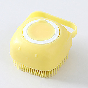 Spazzola da bagno per animali domestici in Silicone morbido, spazzola per il lavaggio del cane, spazzola per la pulizia della pelliccia per capelli Dispenser per Shampoo morbido - Product Image 2
