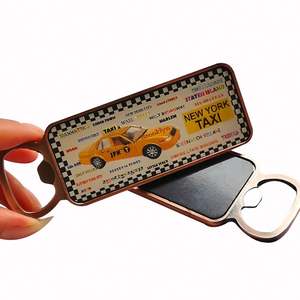 Factory Price Custom Metal <b>Beer</b> Bottle Opener Magnet New York Souvenir Opener Bottle <b>Fridge</b> Magnets - Product Image 5