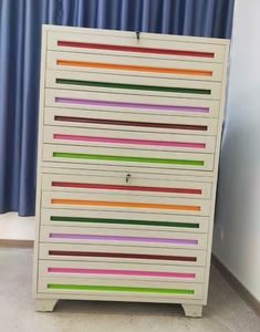 Archivador Horizontal Plano A0 A1 para Ingeniería, Arte, Papel, Dibujos, Mapas, con Cajones y Asas Coloridas - Product Image 2