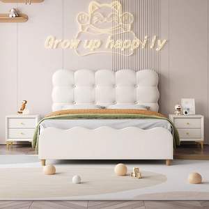 <span class=keywords><strong>Camas</strong></span> Suaves de Lujo <span class=keywords><strong>para</strong></span> Niños <span class=keywords><strong>Camas</strong></span> Individuales con Marcos de Madera Maciza <span class=keywords><strong>para</strong></span> Niños <span class=keywords><strong>Niñas</strong></span> <span class=keywords><strong>Adolescentes</strong></span> Estudiantes con Diseño de Princesa - Product Image 5