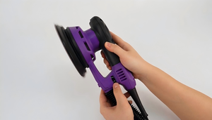 Ponceuse électrique professionnelle 6 pouces 400W pour le ponçage de carrosserie automobile avec régulation à 6 vitesses et tube d'aspiration des poussières - Product Image 6