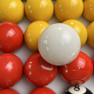 Juego Completo <span class=keywords><strong>de</strong></span> <span class=keywords><strong>Billar</strong></span> Inglés <span class=keywords><strong>de</strong></span> Resina <span class=keywords><strong>de</strong></span> Alta Calidad, Rojo y Amarillo, 50.8mm - Product Image 3
