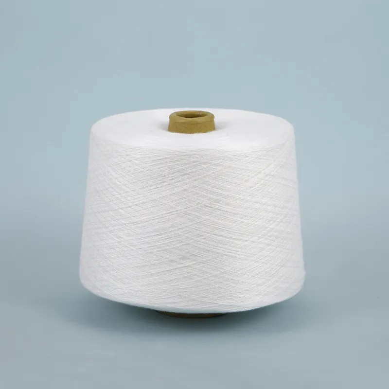 100Viscose 30S/2 Ring Spun Yarn Haute Qualité Personnaliser Twist Raw White Double Yarn
