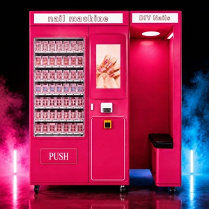 Distributeur automatique de vernis à ongles DIY, <span class=keywords><strong>kiosque</strong></span> de manucure <span class=keywords><strong>en</strong></span> libre-service avec présentoir pour faux ongles, pour les magasins de beauté commerciaux - Product Image 3