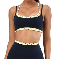Soutien-gorge de sport respirant à bretelles fines doubles, extensible dans quatre directions, avec maintien élevé pour la gym et le yoga