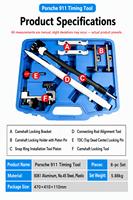 Kit de Herramientas de Sincronización del Motor para Porsche 911 Boxster 986 996 997, Bloqueo del Árbol de Levas, Herramienta de Instalación de Pasadores de Pistón, Herramientas Automotrices