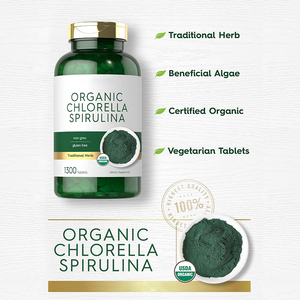 Fabrika doğrudan organik <span class=keywords><strong>Spirulina</strong></span> Chlorella tozu özelleştirilmiş tabletler özel etiket OEM toplu tedarik gıda sınıfı davul ambalaj - Product Image 3