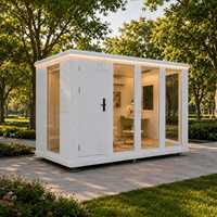 Maison préfabriquée modulaire moderne, bureau à domicile, salon, chambre d'hôtes, appartement