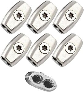 3 mét thép không gỉ đôi thùng ferrule Uốn Tóc bồng Vòng tay áo hợp kim Wire Rope kẹp & Clip carton và hộp đóng gói - Product Image 1