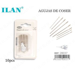 Aghi da cucito Ilan, 10 pezzi, misure assortite per cucito a mano - Product Image 1