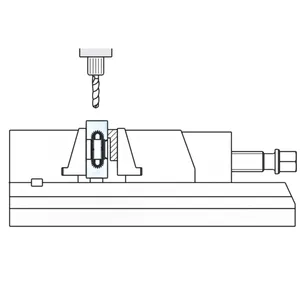 GXH di alta qualità M8 in acciaio inox Cnc accessori per fresatrice Bk2-Vt morsa Ok