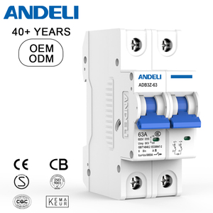 Автоматический выключатель ANDELI ADB3Z-63-2P, 2-полюсный, 125А, номинальный ток постоянного тока, 220В/380В, 50/60Гц, полиэстер, на DIN-рейку, MCB - Product Image 1