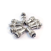 Connecteur de câble d'automatisation industrielle GX20 20M, 2-12 broches, type à souder, prise filetée, contact en cuivre pour l'alimentation