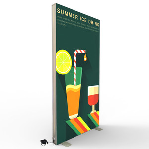 Yohoo hiển thị <span class=keywords><strong>Canvas</strong></span> hiển thị khung toolless ngoài trời hai mặt <span class=keywords><strong>LED</strong></span> Nhôm hồ sơ 1m * 2m ánh sáng Hộp - Product Image 5