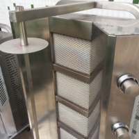 Machine à shawarma au gaz professionnelle Libermann, machine à kebab vertical automatique, machine à shawarma avec 4 brûleurs