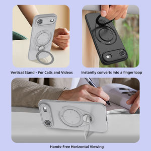 Funda Protectora Universal de TPU Suave Anti-Golpes para <span class=keywords><strong>iPhone</strong></span> 17 16 Pro Max, Carcasa Trasera Popular con Anillo Giratorio Resistente - Product Image 5