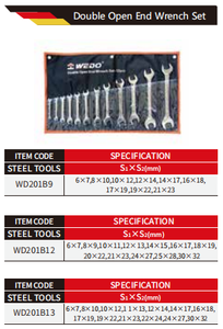 ชุดประแจ<span class=keywords><strong>ป</strong></span>ลายเ<span class=keywords><strong>ป</strong></span>ิดคู่9ชิ้น wedo - Product Image 2