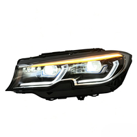 Phares LED SJC Auto pour BMW Série 3 G20 G28 2020-2022, double couleur jaune et blanc, feux de jour DRL, assemblage automobile Plug & Play, argent d'origine