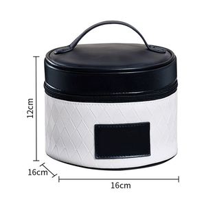 Black Round <b>Vanity</b> <b>Make</b> <b>up</b> Bag Zipper Custom Cosmetic Pouch Bag with Custom logo - Product Image 2