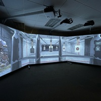 Machine de tir interactive avec projection, jeu de tir au pistolet avec capteurs intelligents et entraînement au tir sur cible numérique