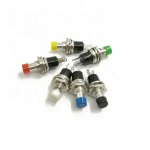 PBS-110 Mini Momentary Push Button Switch for Model Railway Hobby 7mm pbs110 red yellow green blue black white