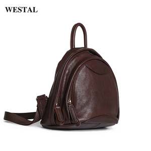 Westal fashion mini zaino in vera pelle conciata al vegetale zaino antifurto zaino da donna zaino da viaggio - Product Image 2