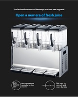 Distributeur de boissons commercial XY à quatre cylindres, distributeur automatique de boissons chaudes et froides, jus/thé au lait, distributeur double