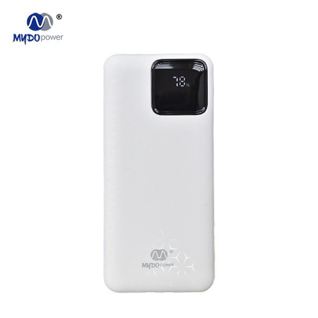 OEM 20000mAh Power Bank with Logo Fast Charging High Capacity New Design Portable Built-in Cable LI-Polymer Battery