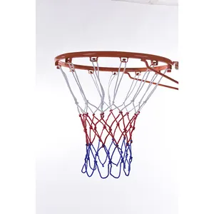 custom logo red white blue basketball net