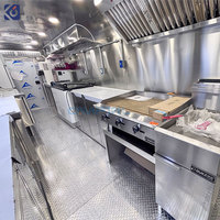 Camión de Comida Móvil para Tacos, Remolque de Comida con Cocina Completa Equipada, Carrito de Café, BBQ, Pizza, Hamburguesas, Helados, Furgoneta de Concesiones
