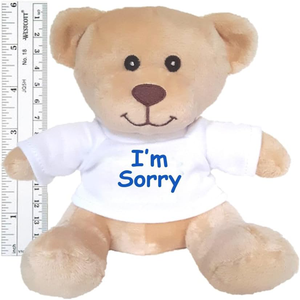 Oso de Peluche Pequeño de 6 Pulgadas Súper Adorable con Camiseta con Mensaje de Disculpas, Muñeco de Peluche para Amigos - Product Image 3