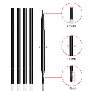 Lápiz <span class=keywords><strong>de</strong></span> cejas pigmentado superventas con logotipo personalizado, Lápiz Delineador <span class=keywords><strong>de</strong></span> cejas <span class=keywords><strong>de</strong></span> alta calidad 2 en 1, lápiz <span class=keywords><strong>de</strong></span> cejas vegano <span class=keywords><strong>de</strong></span> etiqueta privada - Product Image 2