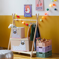 Prix de gros Boîte de rangement pliable pour jouets d'animaux de dessins animés pour enfants Boîte de rangement pour jouets