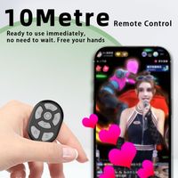 S20 tetikus nirkabel cerdas portabel, tetikus nirkabel cincin remote control, dengan wadah pengisi daya (putih), tetikus tujuan umum